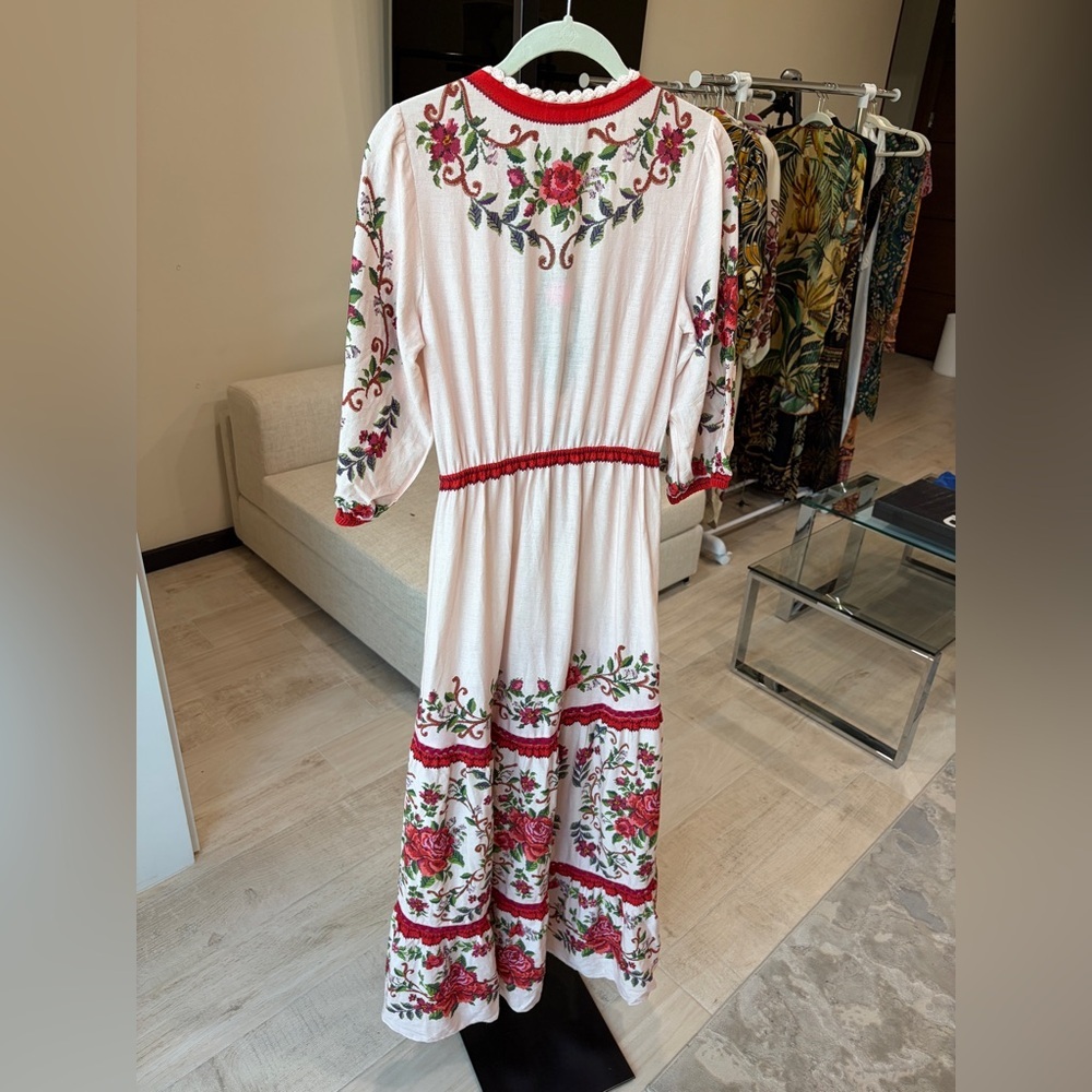 NWT FARM Rio Pink Floral Maxi Dress - Picture 6 of 11